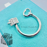 Tiffany & Co. 925 Silver House Key Keychain Keyring Key Chain Ring (pouch)