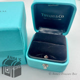 Tiffany & Co. Blue Leather Storage Presentation Empty Ring Box