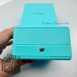 Tiffany & Co. Empty LARGE Blue Leather Box Necklace And Outer Box