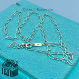 Tiffany & Co. 925 Silver Oval Link 18" Necklace (pouch)