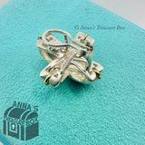 Tiffany & Co. 925 Silver & 18K Gold Signature X Clip On Large SINGLE Earring