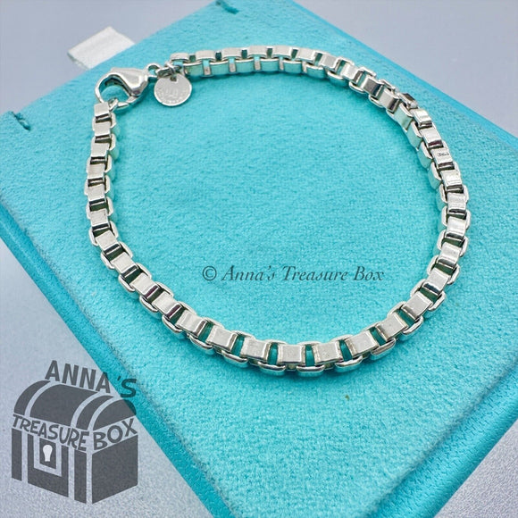 Tiffany & Co. 925 Silver Venetian Box Link 7