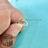 Tiffany & Co. 925 Silver Italy Oval Clasp Clasping Link Jump Ring Charm Holder