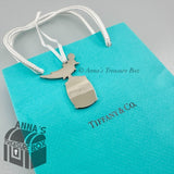 Tiffany & Co. Bird on a Rock Christmas Ornament Charm With Small Bag Silver NEW