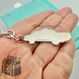 Tiffany & Co. 925 Silver Taxi Cab Charm Keychain Keyring (pouch)