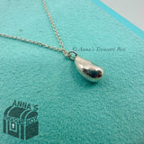 Tiffany & Co. 925 Silver Elsa Peretti Teardrop Pendant 16" Necklace (pouch)