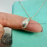 Tiffany & Co. 925 Silver Elsa Peretti Teardrop Pendant 16" Necklace (pouch)