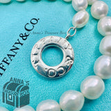 Tiffany & Co. 925 Silver 8-9mm Pearl Toggle 18" Necklace (pouch)