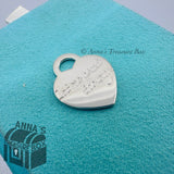 Tiffany & Co. 925 Silver MEDIUM Let Me Count The Ways Heart Tag Charm (pouch)