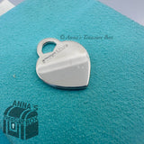 Tiffany & Co. 925 Silver MEDIUM Let Me Count The Ways Heart Tag Charm (pouch)