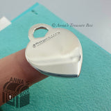 Tiffany & Co. 925 Silver MEDIUM Let Me Count The Ways Heart Tag Charm (pouch)