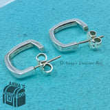 Tiffany & Co. 925 Silver Frank Gehry 14mm Torque Cube Earrings (bx, pch, ribbon)