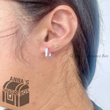Tiffany & Co. 925 Silver Frank Gehry 14mm Torque Cube Earrings (bx, pch, ribbon)
