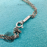 Tiffany & Co. 925 Silver Infinity Double Chain SMALL 6" Charm Bracelet (pouch)