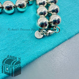 Tiffany & Co. 925 Silver HardWear 10mm Bead Ball 16.5" Necklace (pouch)