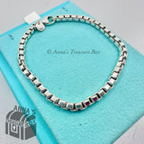 Tiffany & Co. 925 Silver Venetian Link 7.75" Bracelet (pouch)