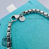 Tiffany & Co. 925 Silver Venetian Link 7.75" Bracelet (pouch)