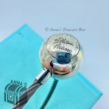 Tiffany & Co. 925 Silver Paloma Picasso Twist Cable Ball Keyring (boxset)