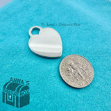 Tiffany & Co. 925 Silver Engravable Blank Heart Tag Charm Pendant #1