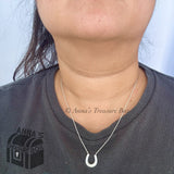 Tiffany & Co. 925 Silver 1837 Horseshoe Pendant 18" Necklace (box, pch, ribbon)