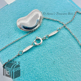Tiffany & Co. 925 Silver Elsa Peretti LARGE 20 mm Bean 16" Necklace (pouch)