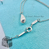 Tiffany & Co. 925 Silver Elsa Peretti Teardrop Pendant 18" Necklace (pouch)
