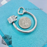 Tiffany & Co. 925 Silver House Key Keychain Keyring Key Chain Ring #2 (pouch)