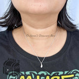 Tiffany & Co. 925 Silver Elsa Peretti Teardrop Pendant 18" Necklace (pouch)