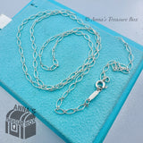 Tiffany & Co. 925 Silver Oval Link 24" Necklace (pouch)