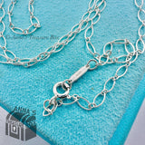 Tiffany & Co. 925 Silver Oval Link 24" Necklace (pouch)