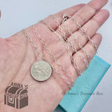 Tiffany & Co. 925 Silver Oval Link 24" Necklace (pouch)