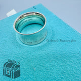 Tiffany & Co. 925 Silver 1837 Wide Concave Ring Band Sz. 9 (pouch)