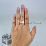 Tiffany & Co. 925 Silver 1837 Wide Concave Ring Band Sz. 9 (pouch)