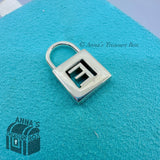 Tiffany & Co. 925 Silver Letter E Adjustable Padlock Charm (pouch)