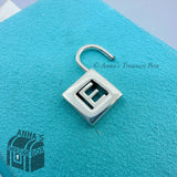Tiffany & Co. 925 Silver Letter E Adjustable Padlock Charm (pouch)