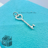 Tiffany & Co. 925 Silver Mini 1" Heart T Key (pouch)