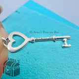 Tiffany & Co. 925 Silver Mini 1" Heart T Key (pouch)