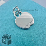 Tiffany & Co. 925 Silver VINTAGE 2D Apple Charm Pendant (pouch)