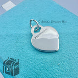 Tiffany & Co. 925 Silver I Love You Heart Notes Charm Pendant #2 (pouch)