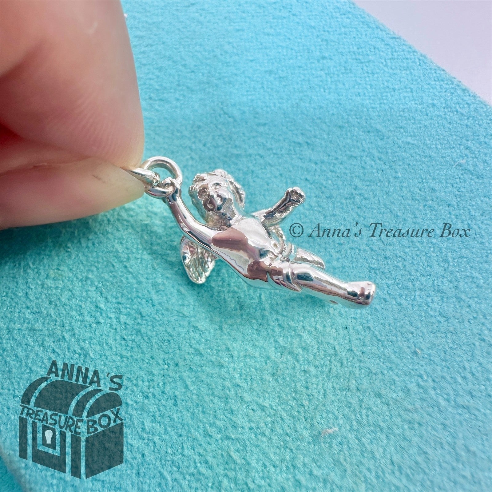 【美品】Tiffany ティファニー セビアナ チャーム シルバー925 Tiffany & Co. 925 Silver 3D Angel Cherub Charm (pouch) – Anna's