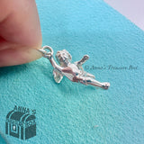 Tiffany & Co. 925 Silver 3D Angel Cherub Charm (pouch)