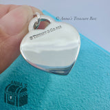 Tiffany & Co. 925 Silver I Love You Heart Notes Charm Pendant #2 (pouch)