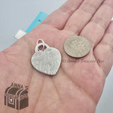 Tiffany & Co. 925 Silver I Love You Heart Notes Charm Pendant #2 (pouch)