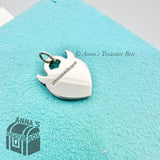 Return to Tiffany & Co. 925 Silver + Blue Enamel Devil Charm Pendant (pouch)