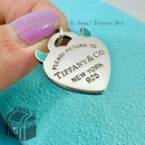 Return to Tiffany & Co. 925 Silver + Blue Enamel Devil Charm Pendant (pouch)