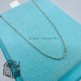 Tiffany & Co. 925 Silver 1mm Classic Chain 16" Necklace #3 (generic box)