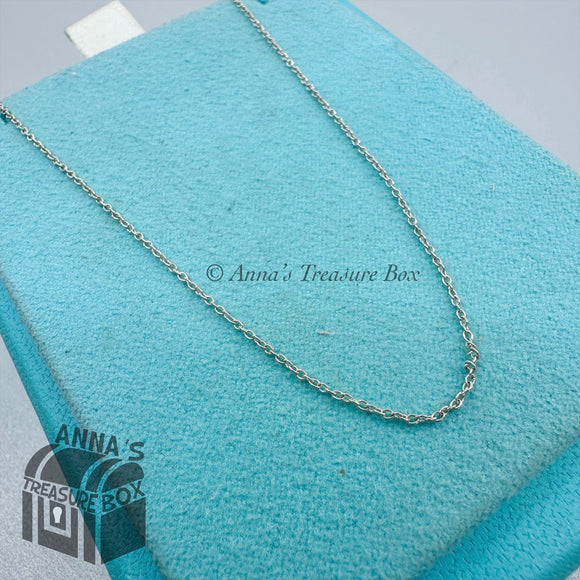 Tiffany & Co. 925 Silver 1mm Classic Chain 18