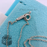 Tiffany & Co. 925 Silver 1mm Classic Chain 16" Necklace #3 (generic box)