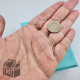 Tiffany & Co. 925 Silver 1mm Classic Chain 16" Necklace #3 (generic box)