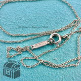 Tiffany & Co. 925 Silver 1mm Classic Chain 18" Necklace #2 (generic box)